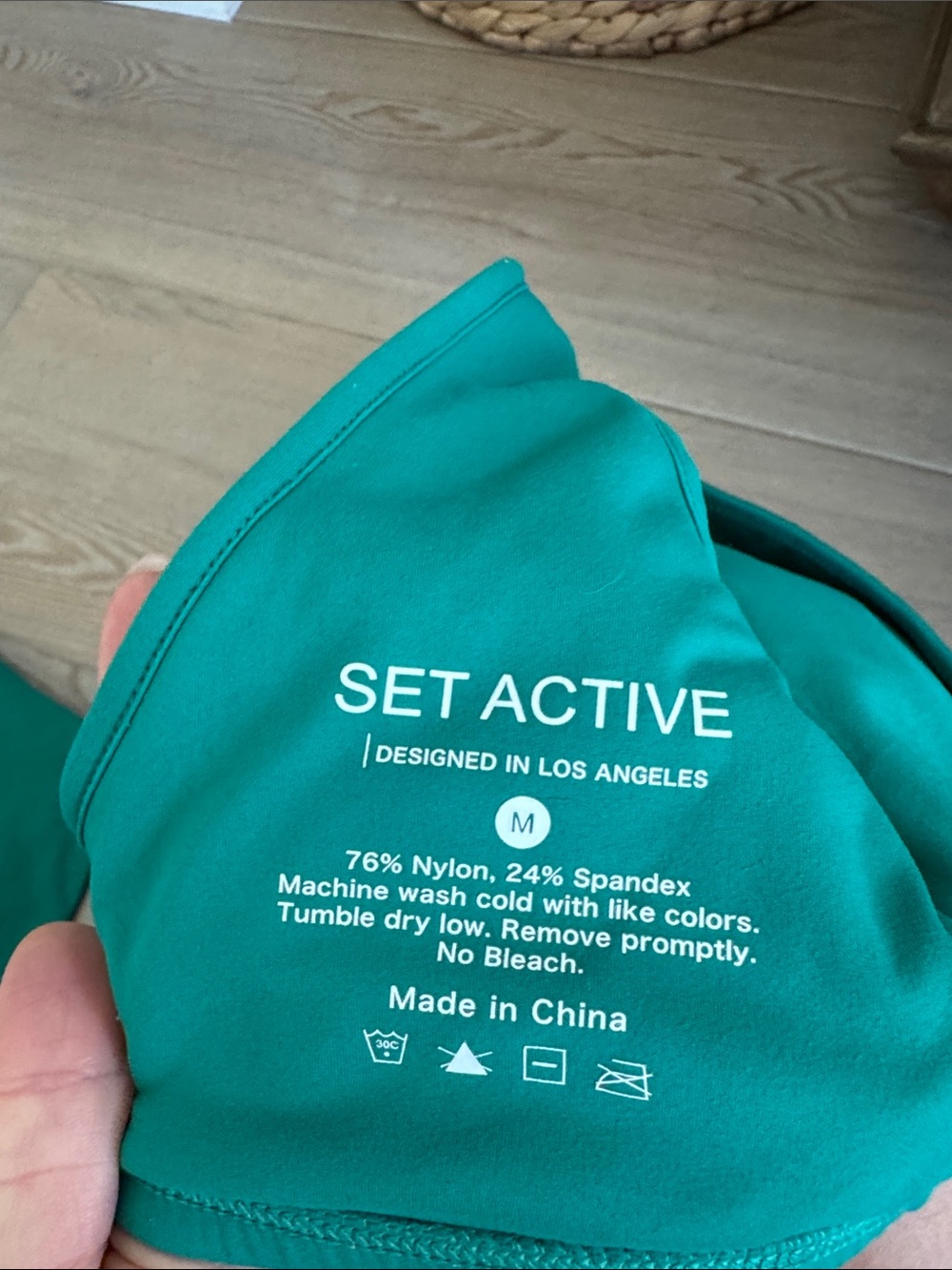 Set Active Green Palm activewear set - Picture 4 of 4